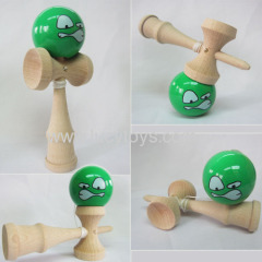 Wooden Angry Face Kendama