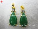 Fashionable Green Resin Charm Necklace Pendant Jewelry Accessories