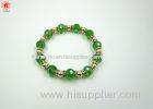 Luxury European Green Bead Charm Bracelets Womens Fashion Jewelry