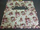 Floral Boquet Insulated Kitchen Panel Curtains For Hotel / Office