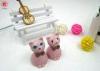 Unique Pink Resin Cat Diy Promotional Gifts / Business Anniversary Gifts
