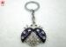 Unique Metal Ladybird Funny Mini Fashion Keychains Silver Key Ring Holders