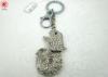 Silver Shrimp Metal Key Chain Holder Custom For Promotional Souvenirs