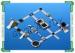 0.9mm PVC Inflatable Water Parks / Aqua Park Walkway and Slider