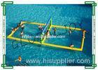Yellow Inflatable Water Volleyball Court / Floating Volleyball Court