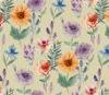 Hometextile Fabric Heat Transfer Printing Paper Water Color Floral Designed
