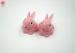 Handmade Resin Accessories Pink Cute Craft Simulation Rabbit