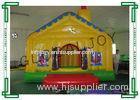 Yellow Bee Theme Inflatable Bouncy House 0.55mm PVC Tarpaulin