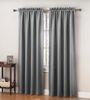 140 GSM Metal Color 2 Panel Blackout Window Curtains For Living Room