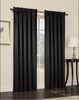 No Grommets Insulated 100 Polyester Black Panel Curtains For Home / Hotel