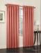 Madison Coral / Marine Color Window Panel Curtains 135 GSM No Grommets