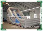 Outdoor Playground Inflatable Slide White 0.55mm PVC Tarpaulin