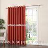 Bedroom / Dining Room Blackout Panel Curtains Brick Colored 160Cm Width