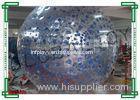 Human Hamster Inflatable Rolling Ball in Blue Dots for Children