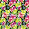 Tropical Floral Design Printing Transfer Paper 165CM Width Environmental Protection