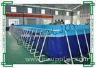 Rectangular Big Inflatable Water Pool Metal Frame with Ladder