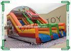 Inflatable Double Lane Water Slide / Double Lane Slip and Slide For Pool