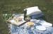 Home Indoor / Outside Polyester Table Cloths Environmental Protection
