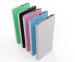 OEM ultra slim power bank 10000mAh leather surface.
