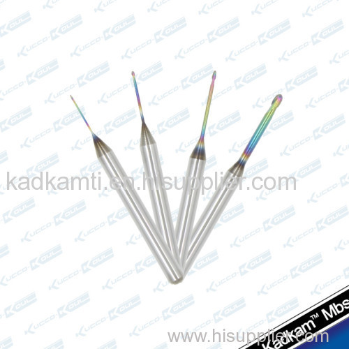 Kadkam high-tech new coated zirconia burs for Roland cad/cam system dental milling cutters pmma/wax milling burs