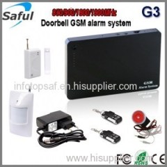 Saful G3 doorbell Intelligent home security GSM alarm system