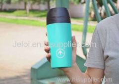 Promotion gift 450ml/16oz double wall plastic outdoor thermal mug sport bottle