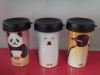 250ml/8oz PP plastic inner PS plastic outer double wall plastic tumbler