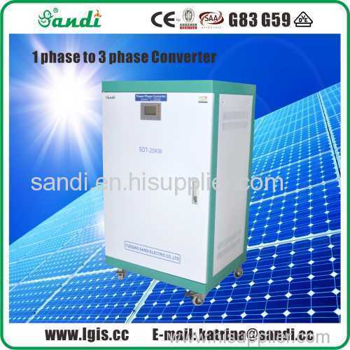 20KW Single Phase To Three Phase Converter 415VAC thee phase output