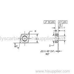 55 degree rhombic seats carbide shims