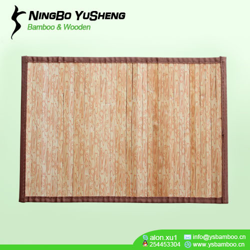 handmade Fashion graining pattern bamboo rug