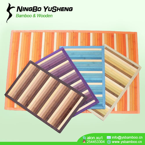 handmade gradient color bamboo rugs