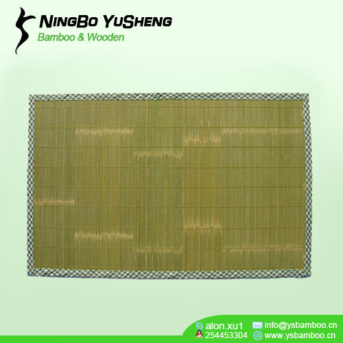 handmade Natural green bamboo door mat