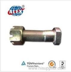 Bolt with Slotted Nut Zinc Plated