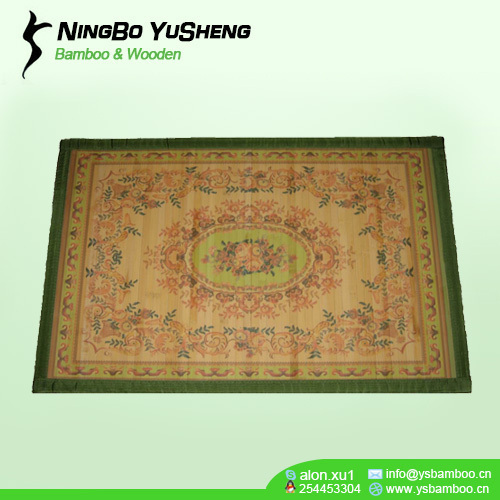 high quality Printing design painted bamboo prayer mat