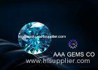Blue 8mm Moissanite Gemstones Excellent Grade Forever Brilliant Moissanite