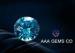 Blue 8mm Moissanite Gemstones Excellent Grade Forever Brilliant Moissanite