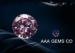 Pink Round Enhanced Moissanite Loose Stones High Heat Conductance