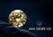Custom Round Shape Synthetic Moissanite Yellow For Necklace 6.5mm