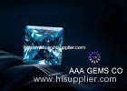 Custom 5mm Lab Created Moissanite Blue Color Cutting Perfect