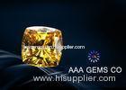 10 MM Grade G Or H Colored Yellow Moissanite Cushion Cut Moissanite