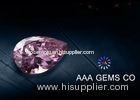 Pear Cut Pink Colored Moissanite Loose Stones Middle Size 5mm x 7mm