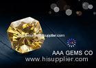 Synthetic Round Yellow Colored Moissanite Fancy Cutting Shape