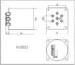 DC 18GHz SP6T Microwave Components Multi - port switches for automatic test