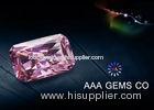 Custom Pink Moissanite Loose Stones Radiant Cutting 5mm x 7mm