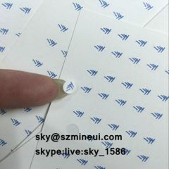 Small Round Custom Screw Warranty Seal Sticker with Single Color Printing