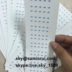 Small Round Custom Screw Warranty Seal Sticker with Single Color Printing