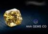 Yellow Colored Moissanite Loose Stones Anti High Temperature