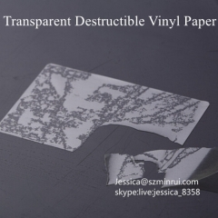 Custom Breakable Tamper Evident Clear Seal Sticker Die Cut Transparent Adhesive Sticker Label