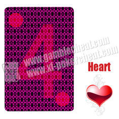 Gambling Cheat 3A Paper Marked Invisible Playing Cards For UV Contact Lenses