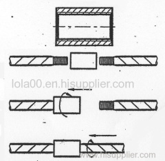 Upset forging rebar coupler Reducing Rebar Coupler